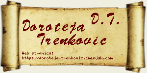 Doroteja Trenković vizit kartica